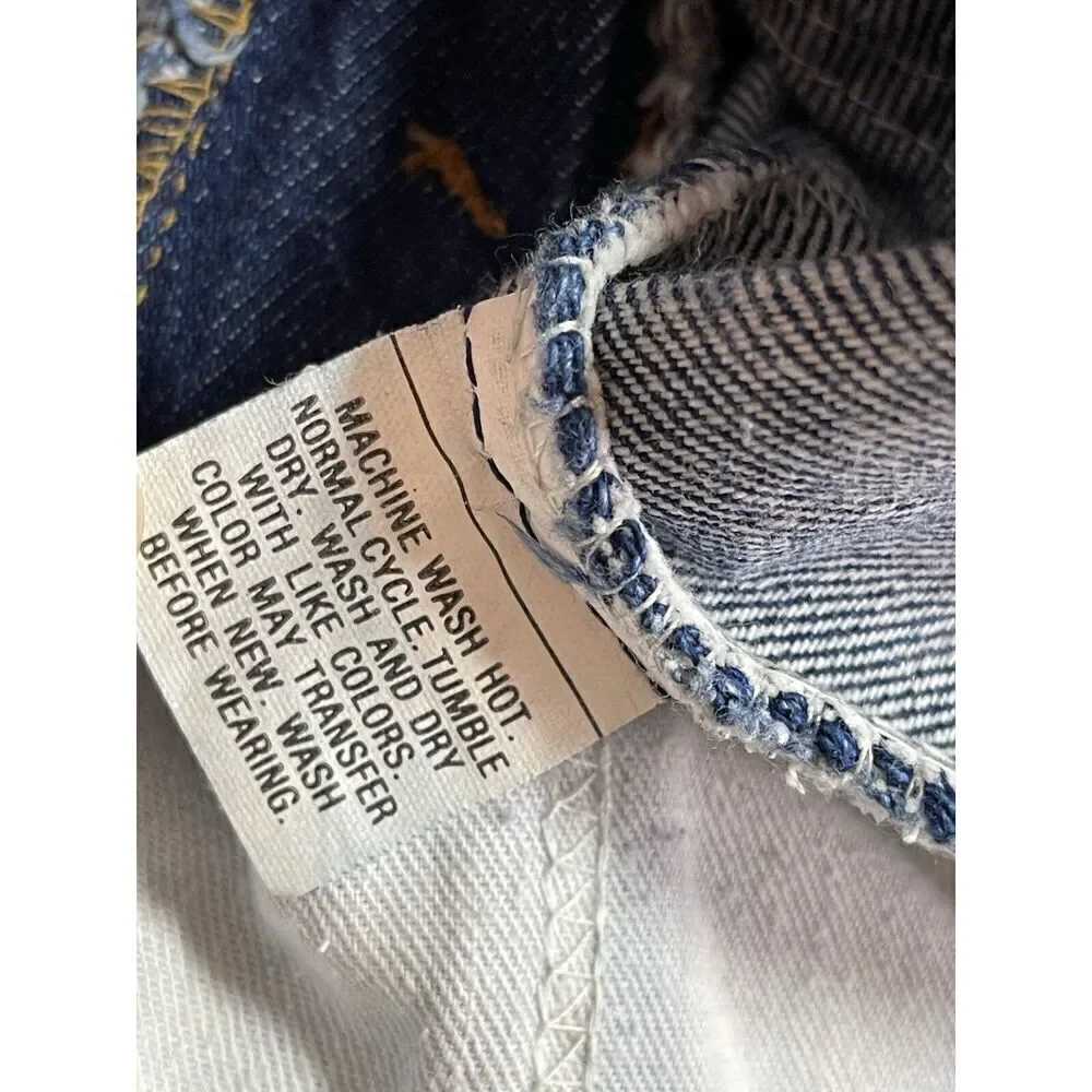LEVIS USA Made 20517 0217 Vintage 70s Orange Tab Actual 38 W X 26 L (tag 40x30)